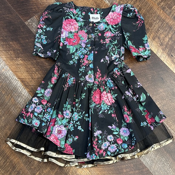 Vintage 90s girls floral dress by Philly California size 8 - Picture 2 of 8